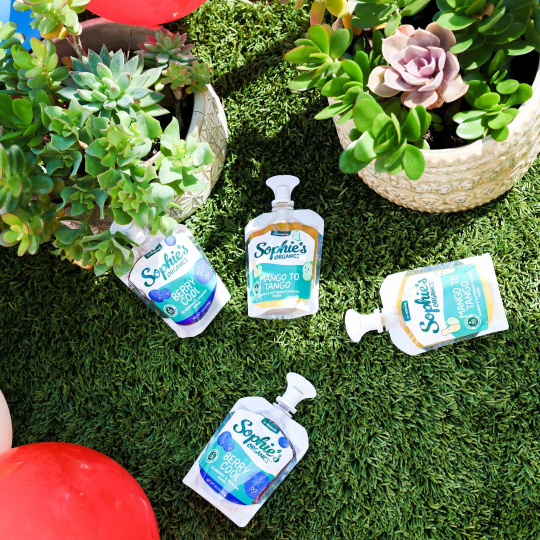 Sophie's Organics pouches display